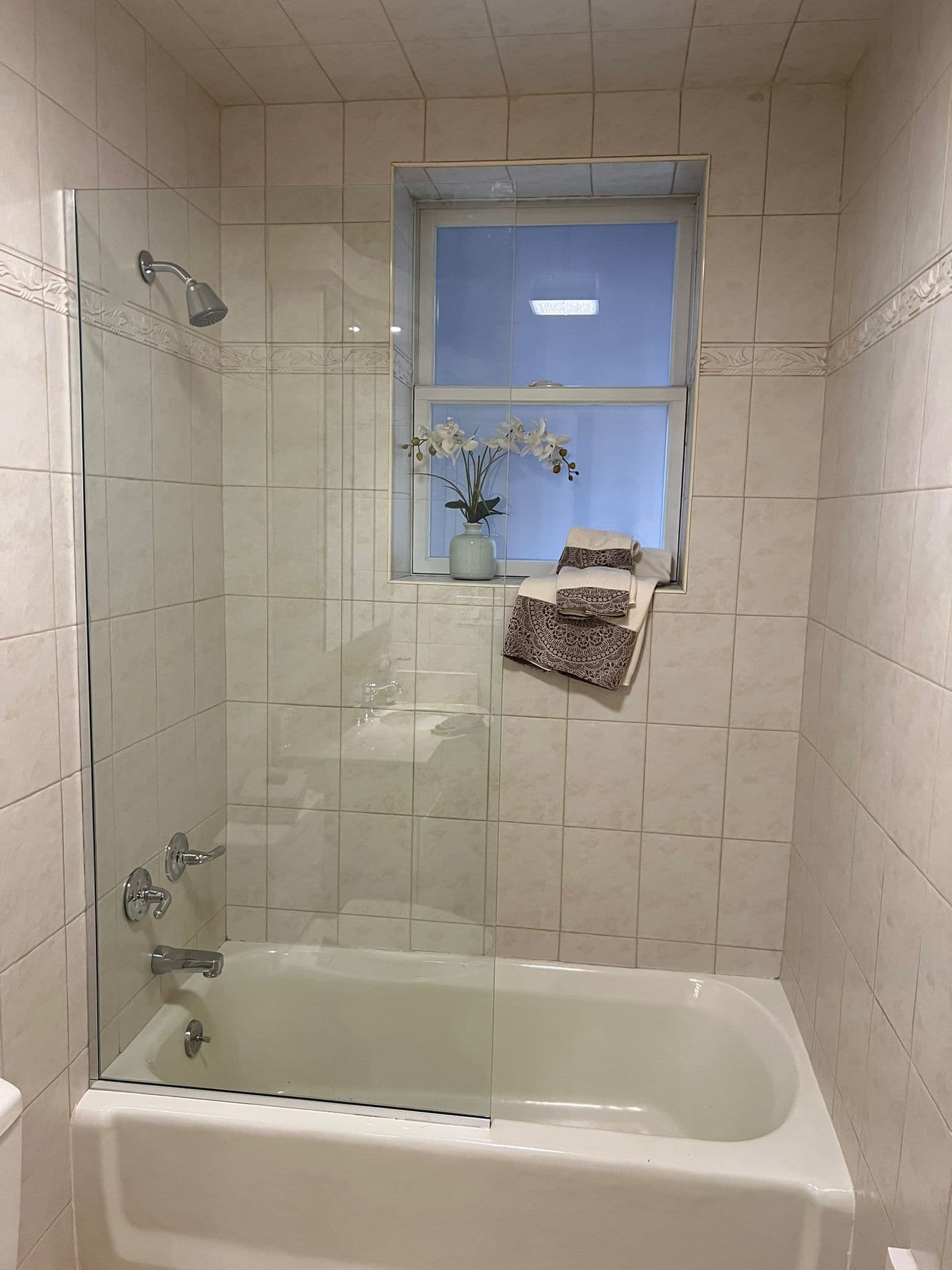 Shower Panel shower door installation in Brooklyn