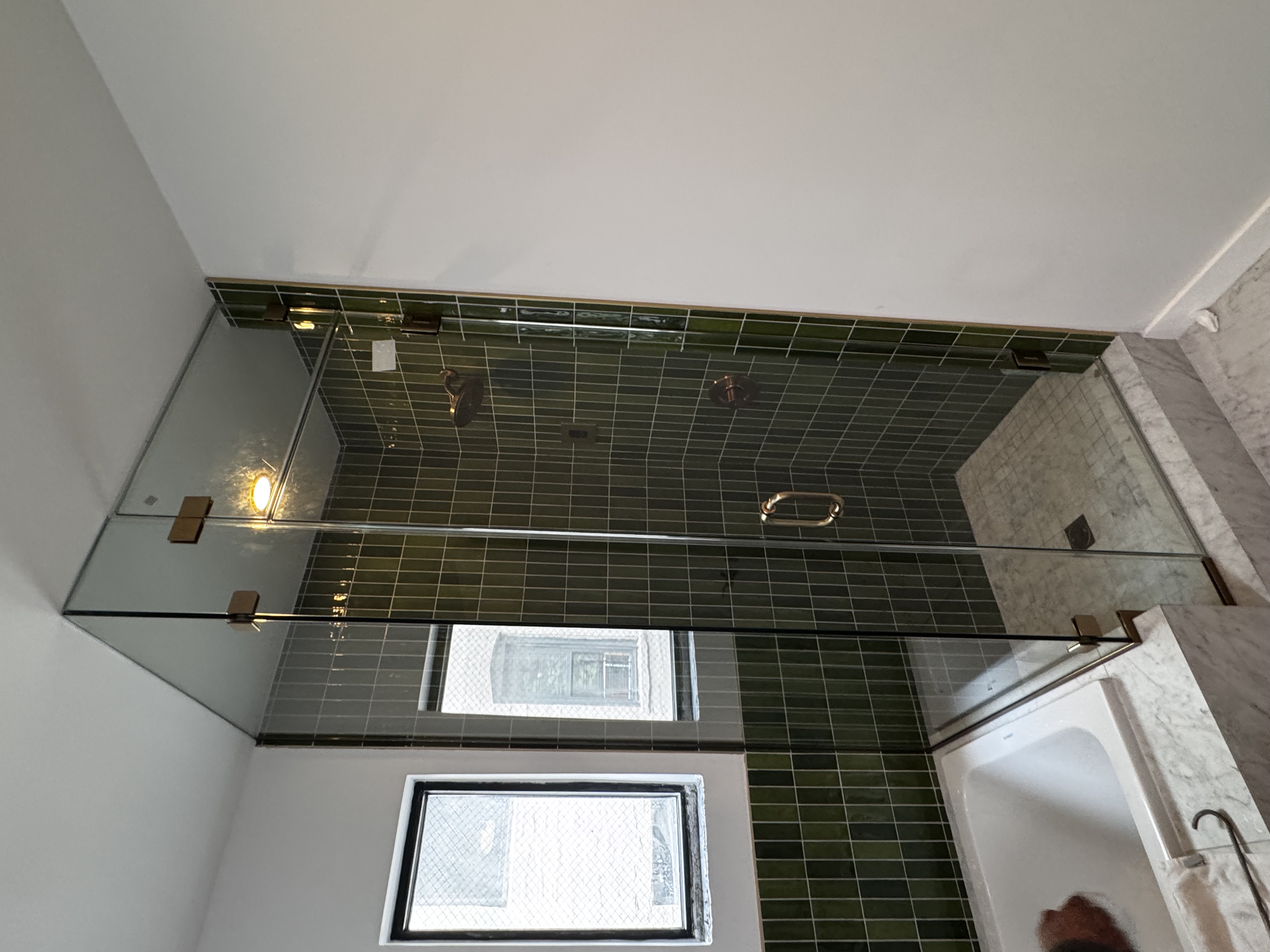 Gray Tinted Glass Door